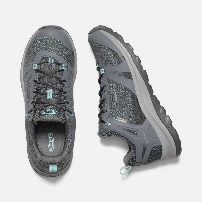 Keen Terradora II Waterproof Wanderschuhe Damen DE-73064 Steel Grey/Ocean Wave - Keen Damenschuhe Gr